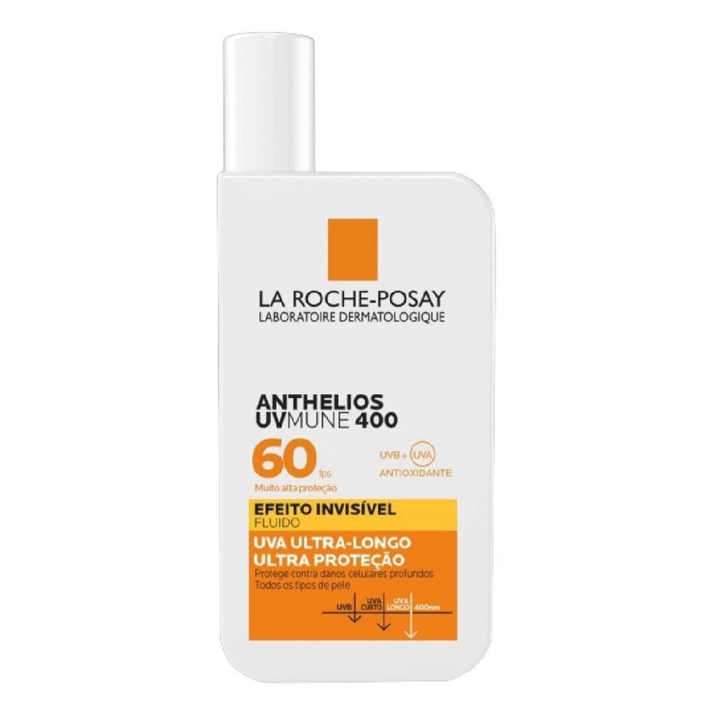 Protetor Solar Facial La Roche-Posay Anthelios Fluido Invisivel UVMUNE 400 FPS60 50ml