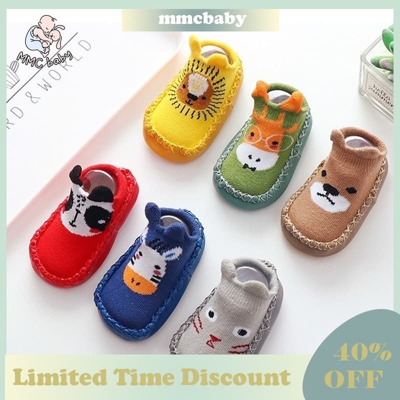 0-24 Meses Sapatos Para Bebês Recém-Nascidos De Moda Cartoon Animal Meninas Meias Antiderrapantes Slipper Soft Confortável Casual Botas De Berço