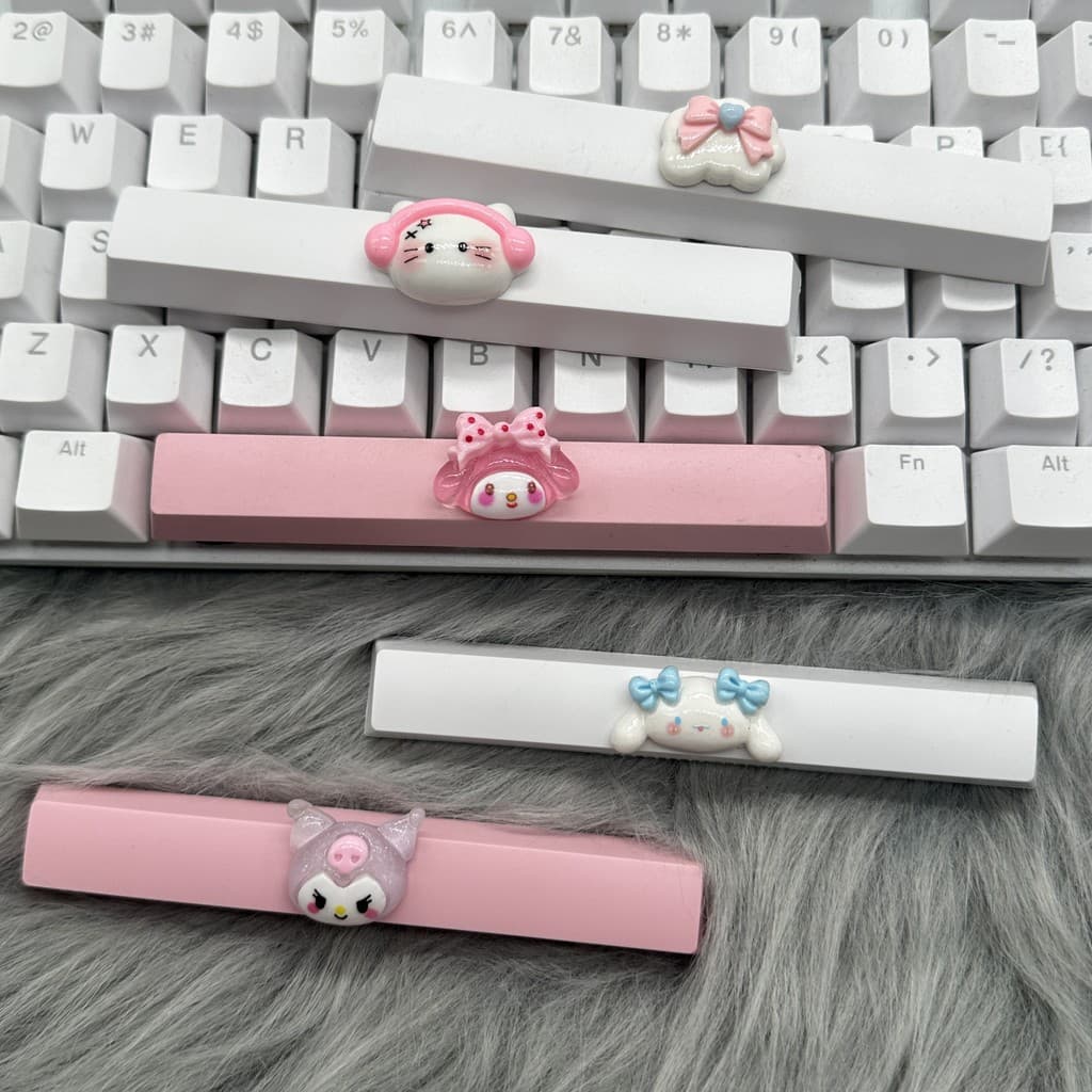 DIY Bonito Melodia Menina Keycap 6.25u Barra De Espaço Teclado Mecânico Decoração Acessórios Decorativos