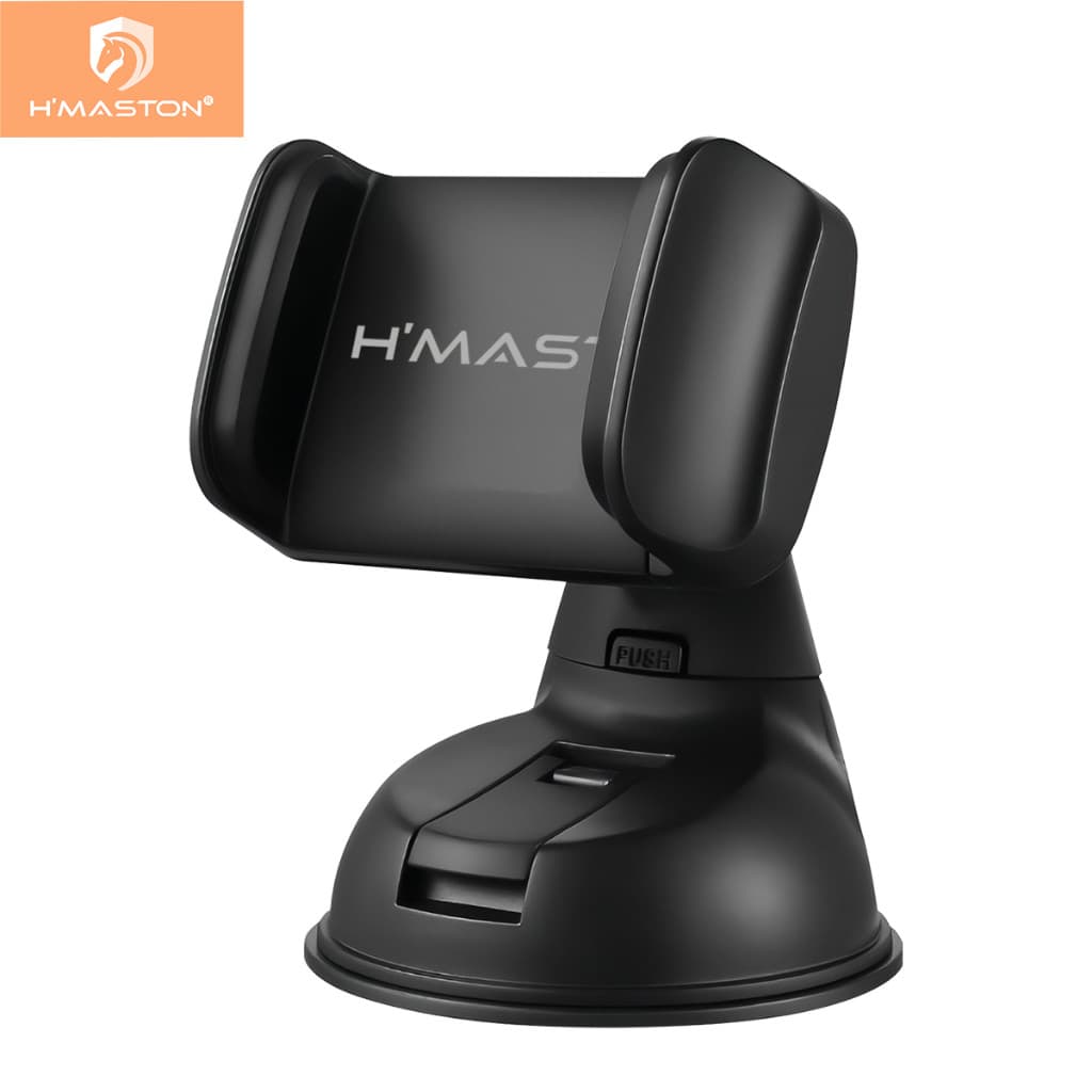 H'Maston CJ-10 Suporte Celular Veicular Carro Trava Ventosa Painel Vidro