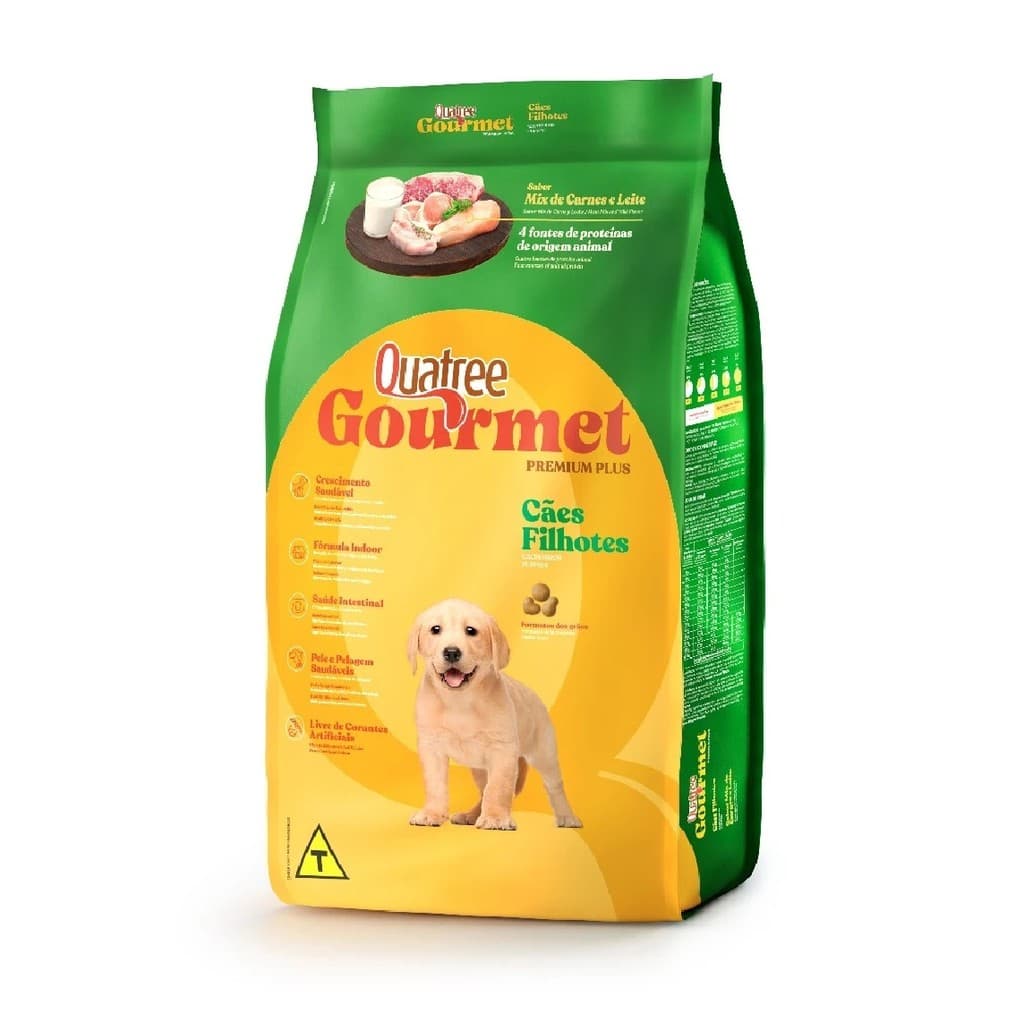 Ração Quatree Gourmet Filhote  Mix de Carnes e Leite15 kg