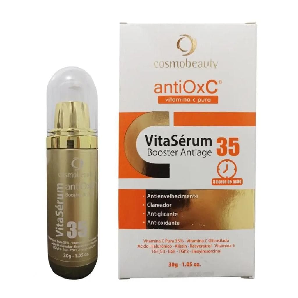 Vita Serum Booster Antiage 35 Clareador Vitamina C Cosmobeauty 30ml