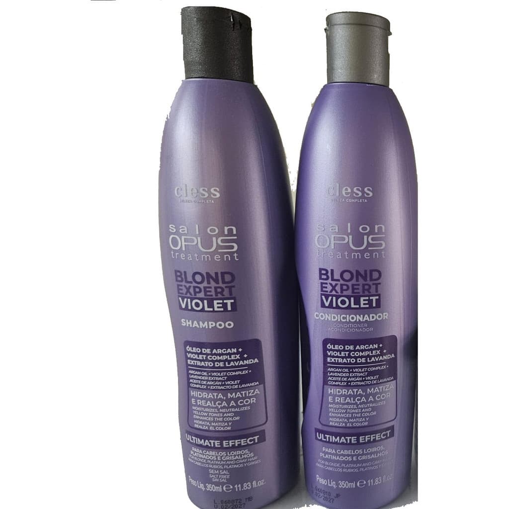 Kit Salon Opus Desamarelador Shampoo 350ml + Cond 350ml