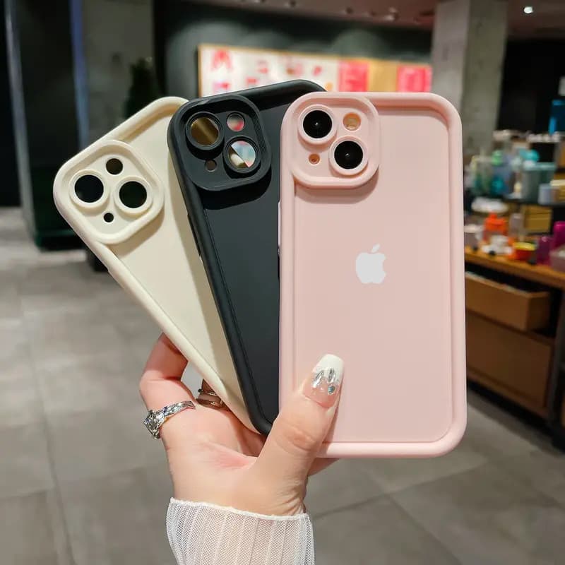 Capa de Celular luxo antiderrapante  para capinha iPhone 14 13 7 8 capinhas iphone 12 X XR XS 11 16 15 Pro Max Plus a