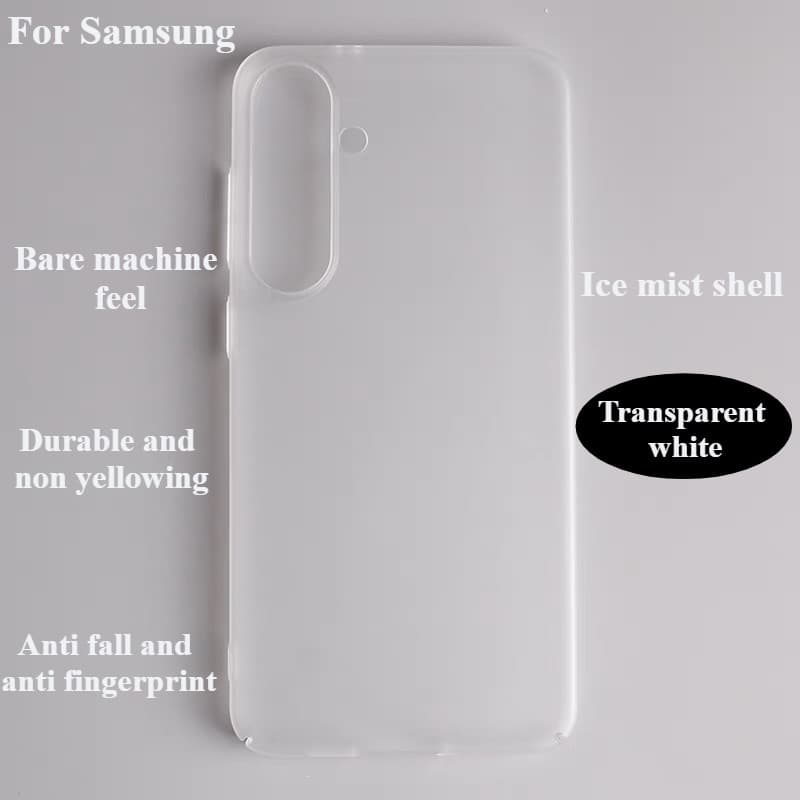 Capa Dura Ultrafina Fosca Para PC Anti Impressões Digitais De Telefone À Prova De Choque Samsung Galaxy A57 A17 A26 A36 