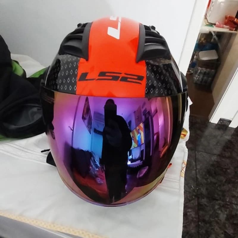 [2025NOVO] Viseira de Lente de Capacete de Alto Desempenho, Protetor de Vento para Motocicleta - Viseira de Lente de Cap