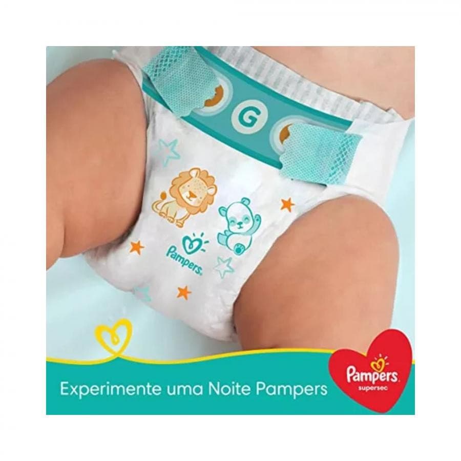 Fralda Pampers Supersec Pacotao Hiper G 34 Unidades – Protecao e Conforto para o Seu Bebe