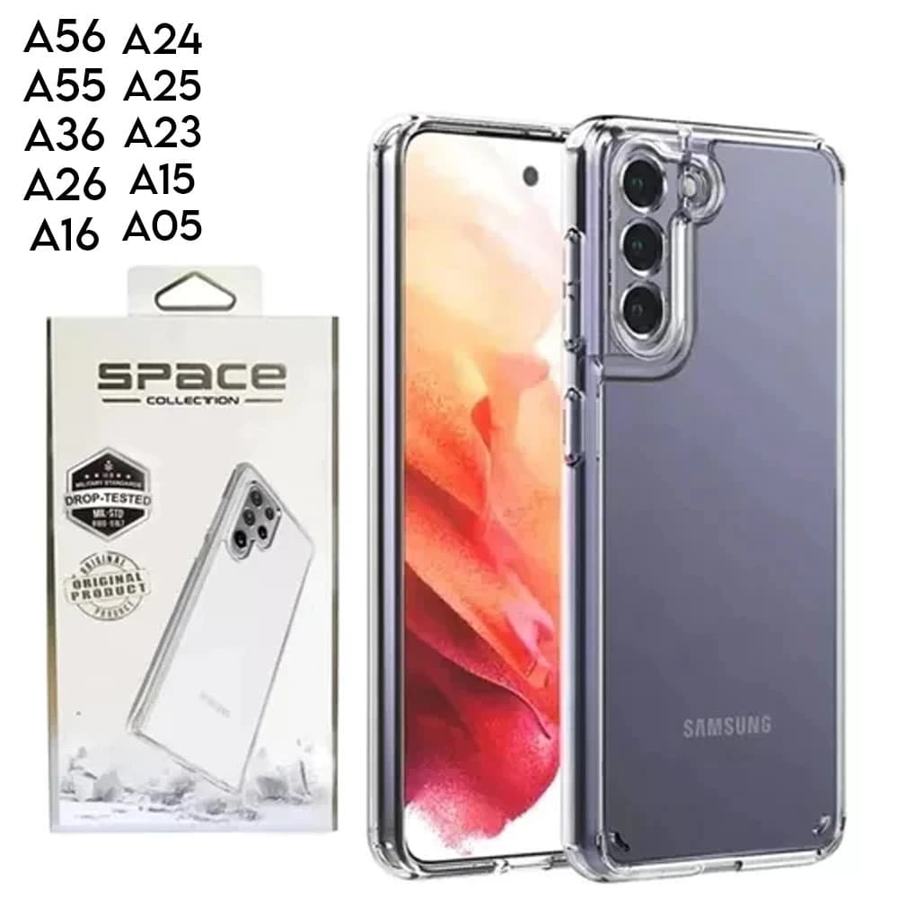 BGM-Case Capa Space Collection Samsung Galaxy Linha A56 A36 A16 A54 A17 A32 4G A23 A22 A13 A12 A03 CORE Original Clear