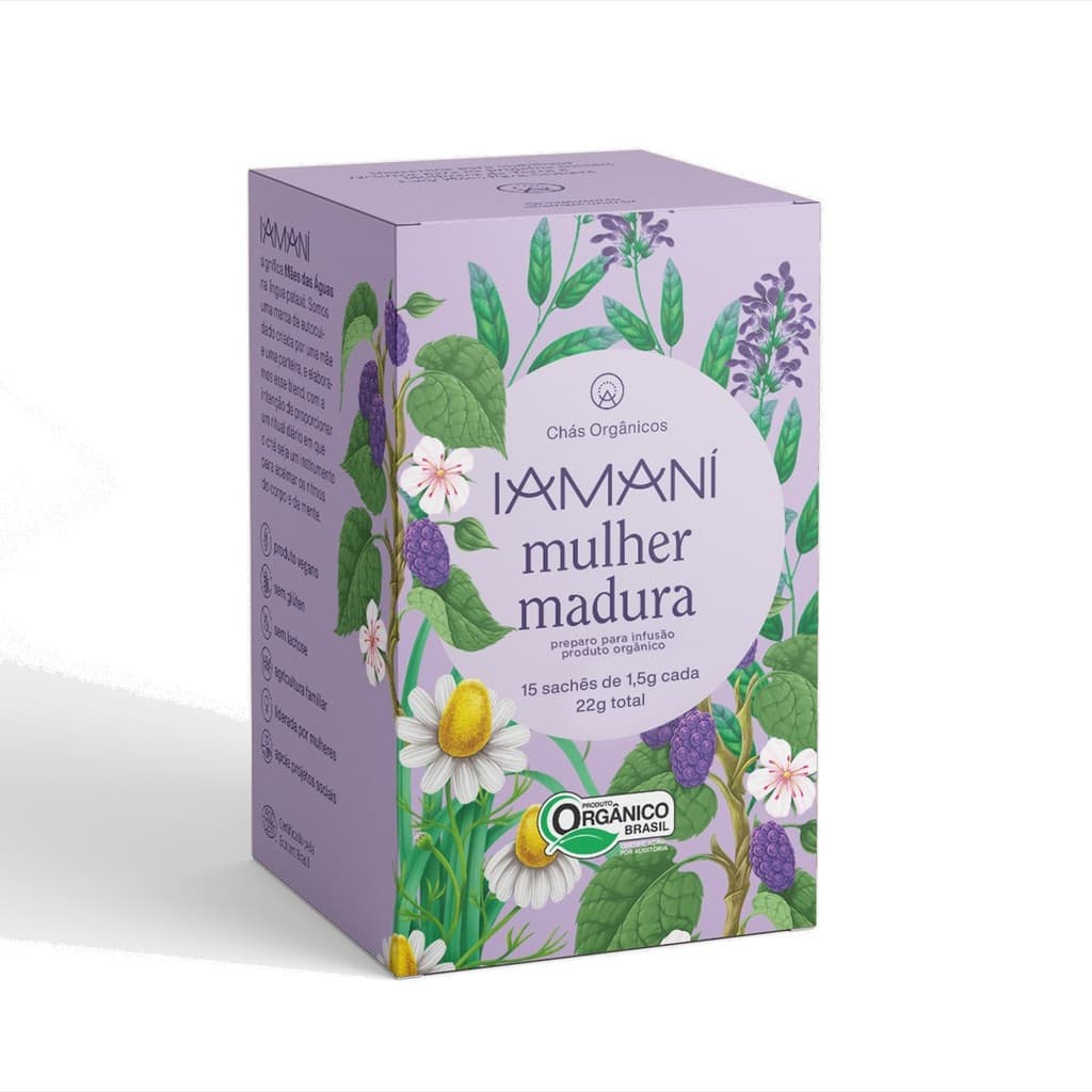 Cha Orgânico Mulher Madura Iamaní para Menopausa - 15 sachês