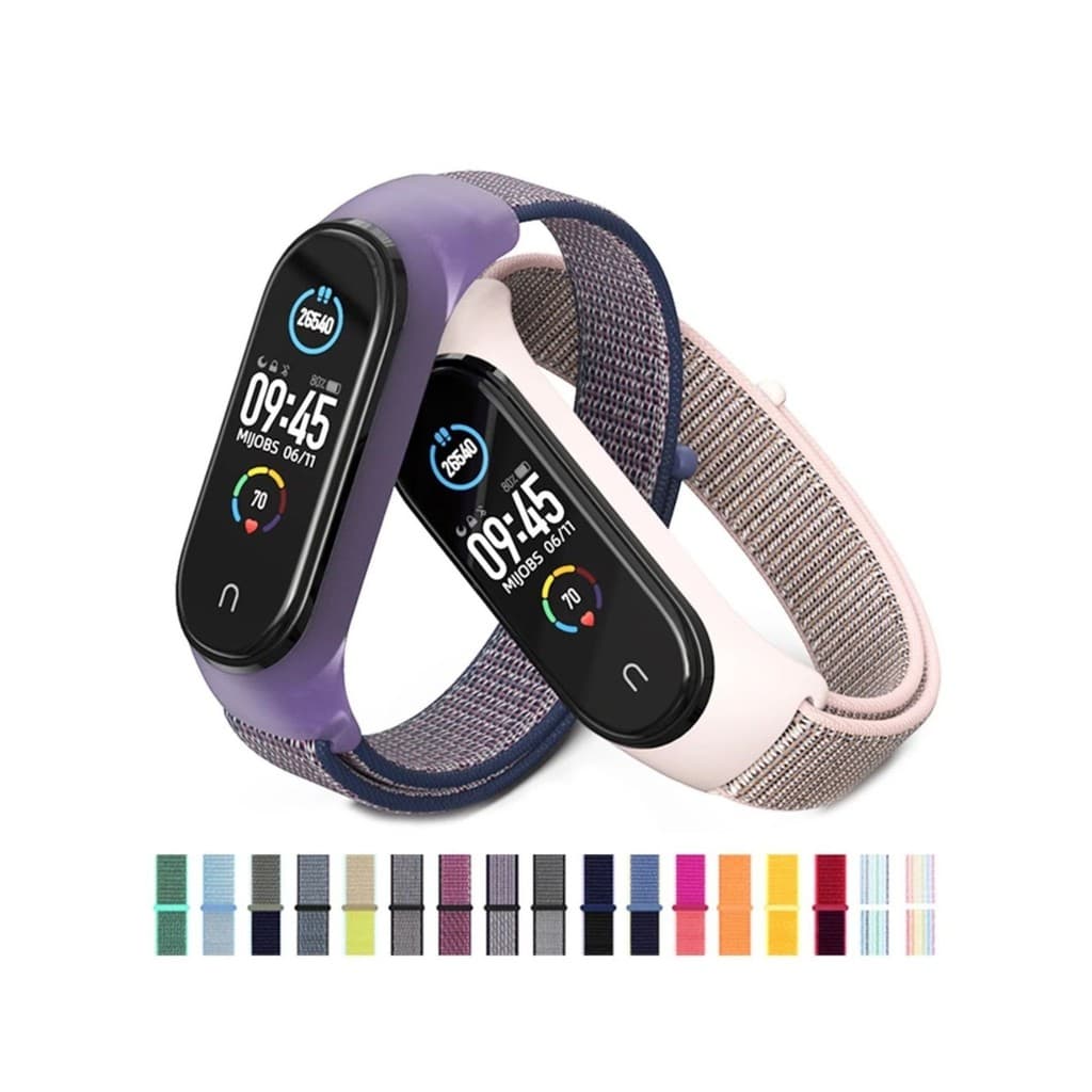 Pulseira De Nylon Lisa Para Smartwatch Xiaomi Mi Band 3/4/5
