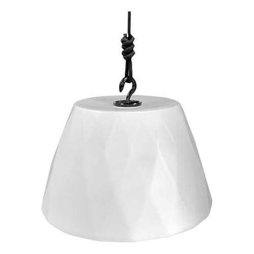 Luminária Branca Led Pendente Diamante Portatil Led Rgb 16 Cores Decorfun