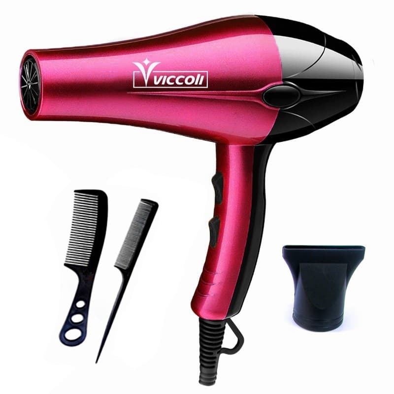 Secador de Cabelo 3000W Profissional 110V e 220V 2 Pentes +Com Bico
