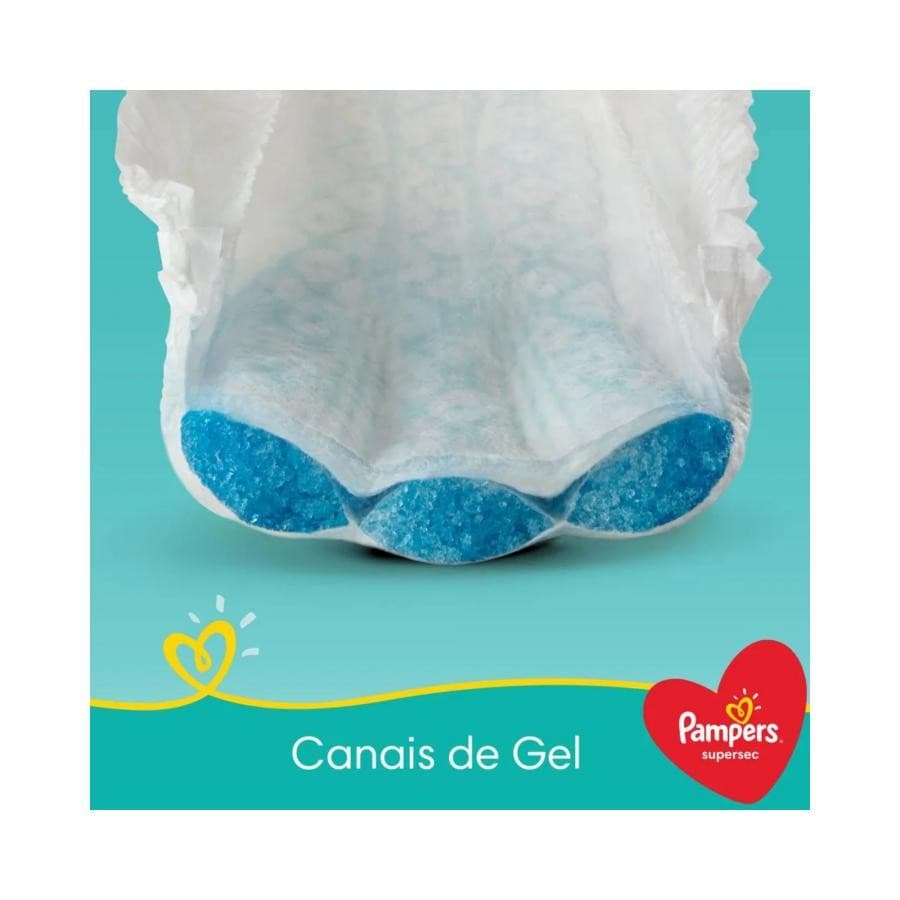 Fralda Pampers Supersec Mega XXG 30 Unidades – Maxima Protecao e Conforto para Noites Tranquilas