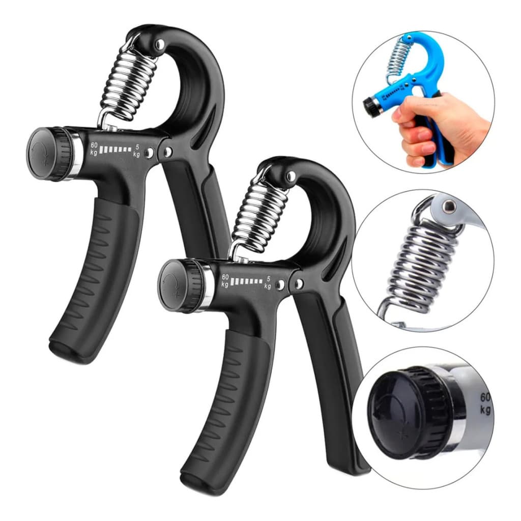 Kit 2 Flexor Dedos Hand Grip Treino Fisioterapia Mãos Braço