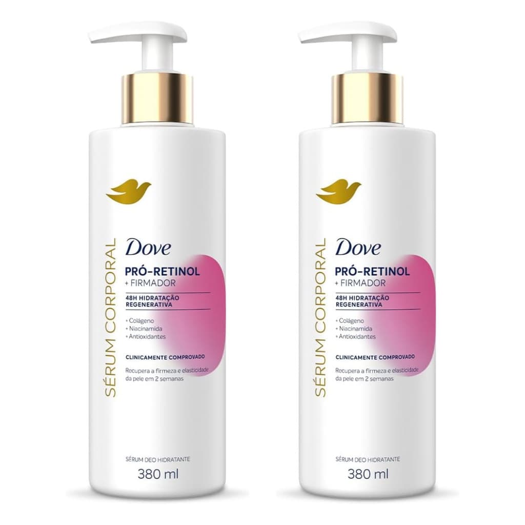 Kit Sérum Hidratante Corporal Pró-Retinol e Firmador Dove 380ml