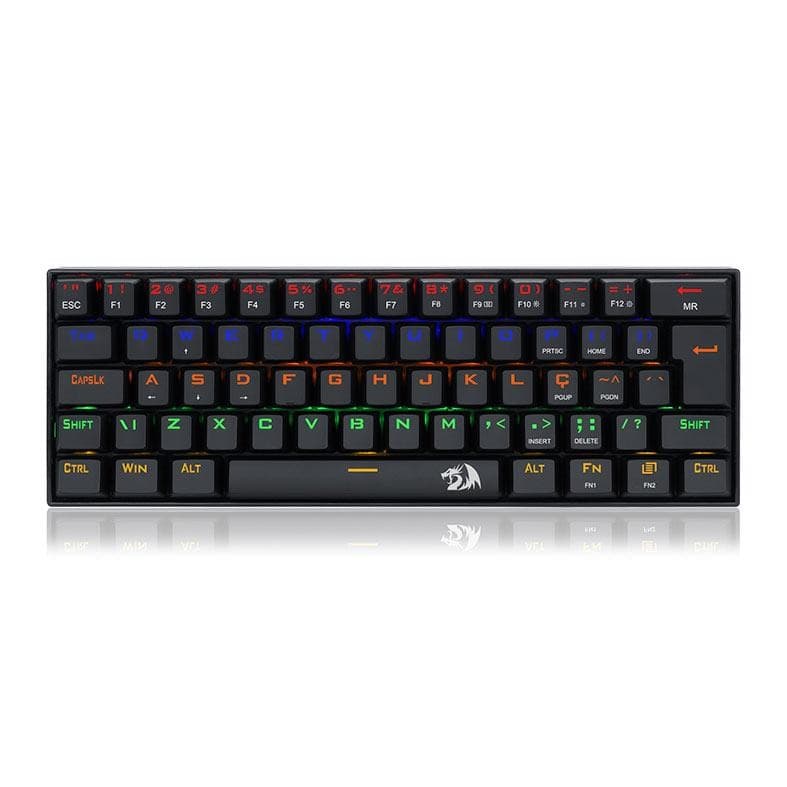 Teclado Mecanico Redragon Lakshmi, Rainbow, ABNT2, Switch Vermelho, K606R-PT-RED
