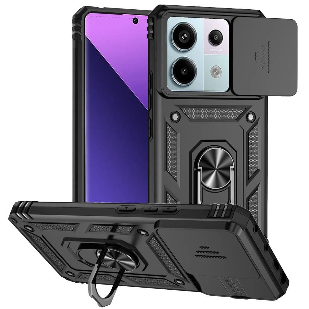 Para Redmi Nota 13 Pro Plus Nota13 4G 5G 13C 12 12S 12C Capa Protetora Do Anel Magnético Suporte Carro À Prova De Choque