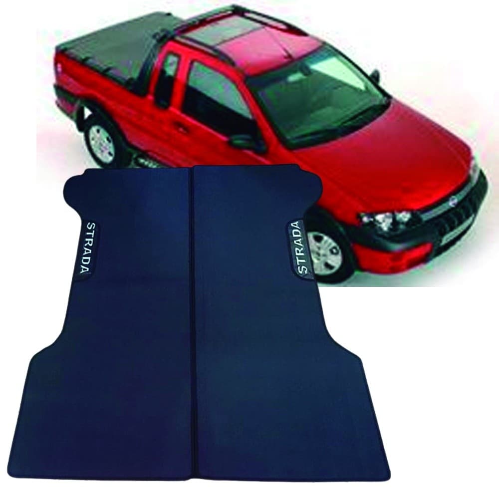 TAPETE EMBORRACHADO AUTOMOTIVO CAÇAMBA STRADA CABINE ESTENDIDA 04 05 06 07 08 09 10