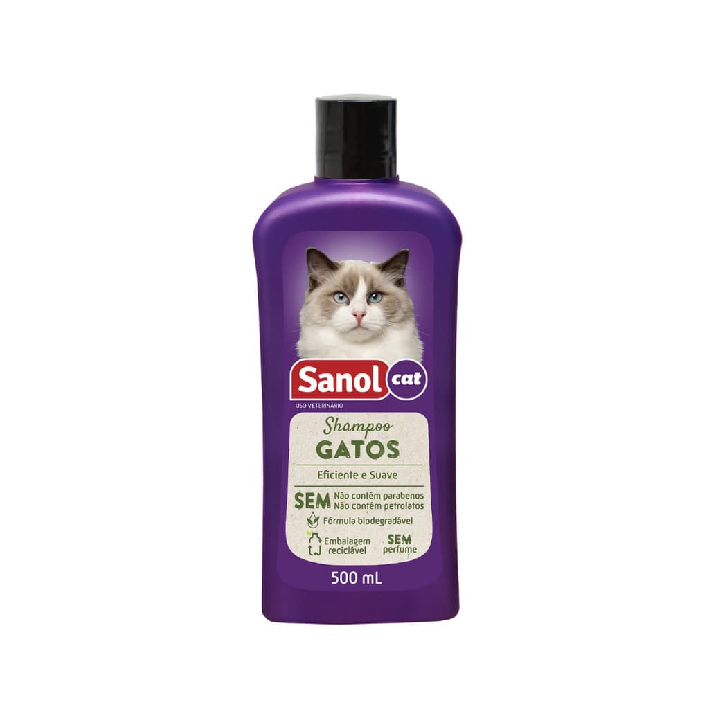 Shampoo Para Gatos Sanol Cat 500 ml