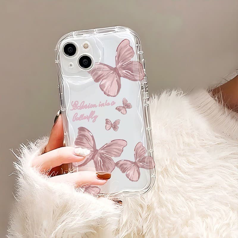 Borboletas Capinha Para Xiaomi Mi 14 11 12 Lite Poco F3 F5 X3 X4 X6 X5 M3 M4 M6 Pro Capa Celular