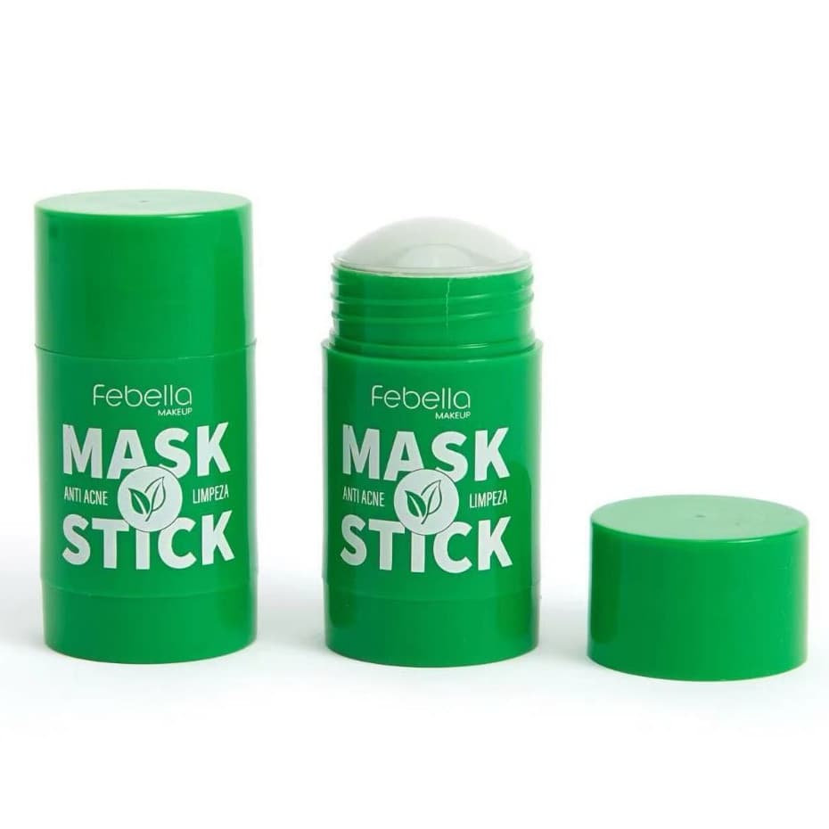Máscara Chá Verde Remover de Cravos Anti-Acne Hidratante Beleza Pele Facial Clean Face Clareador Mask Stick FEBELLA