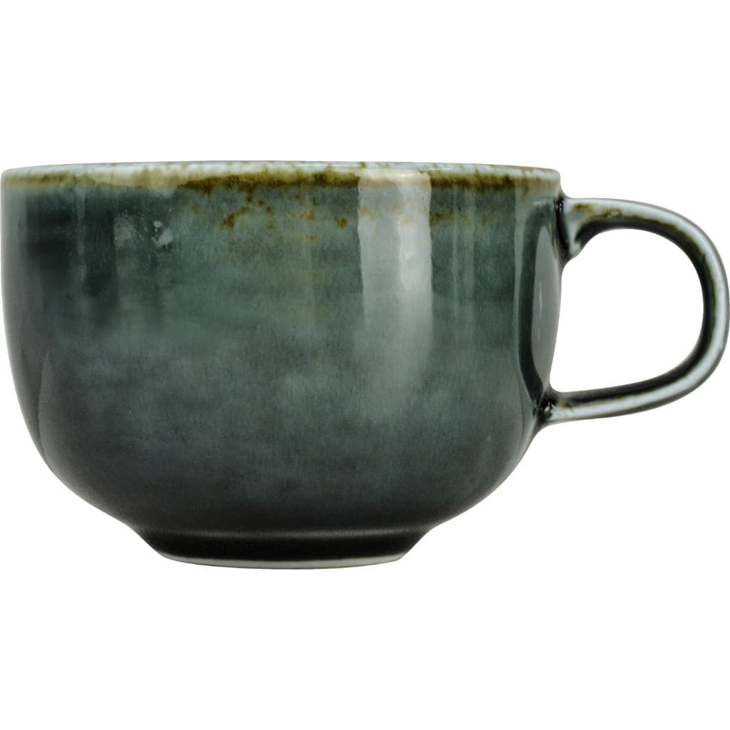 Xícara de Chá com Pires 230ml Cobalto Orgânico Porcelana Germer