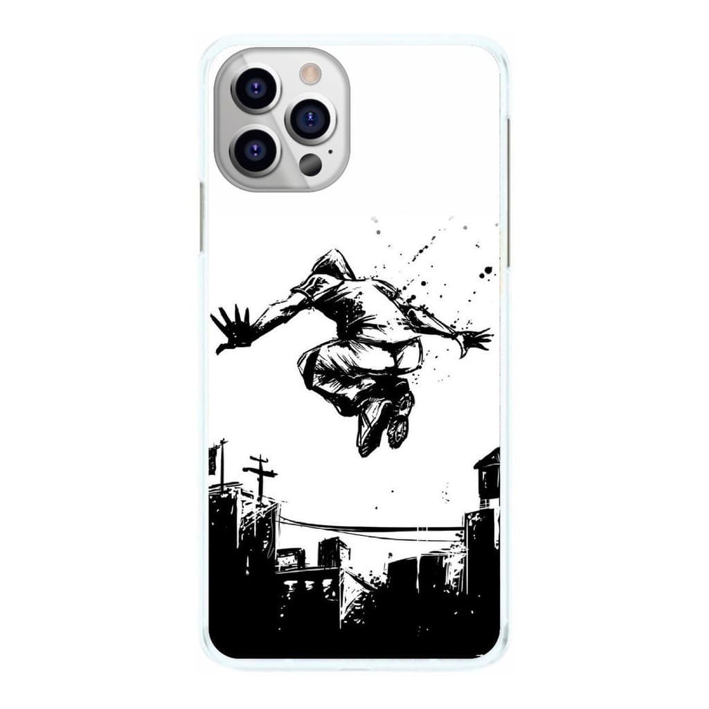 Capinha Parkour Preto e Branco Capa de Celular