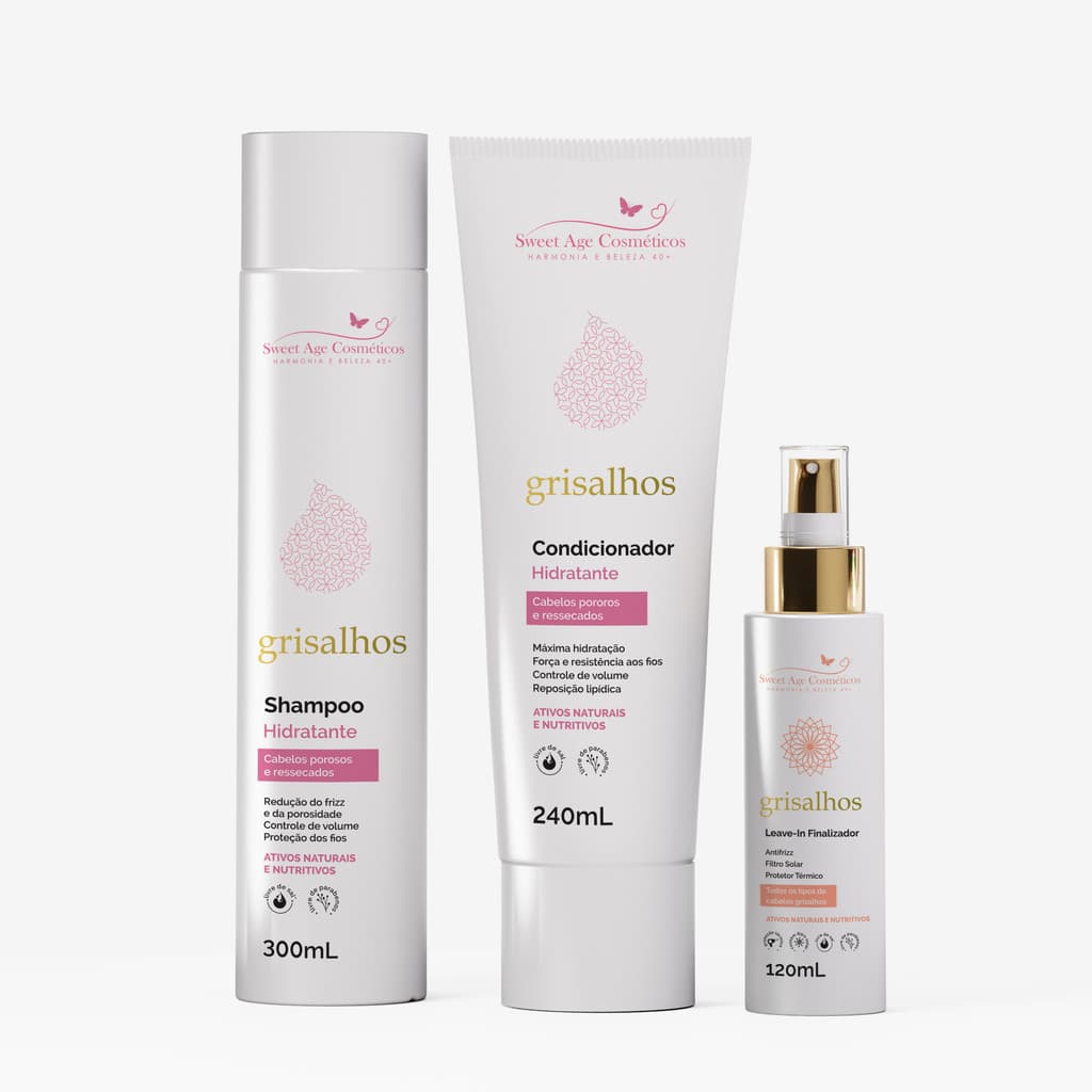 Kit Hidratante Shampoo+Condicionador+Spray Finalizador