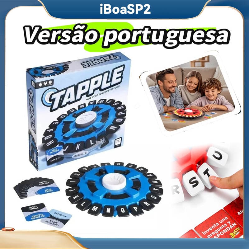 Inglês Tapple Jogo De Tabuleiro De Palavras Jogo De Palavras Jogo De Festa Quick Family