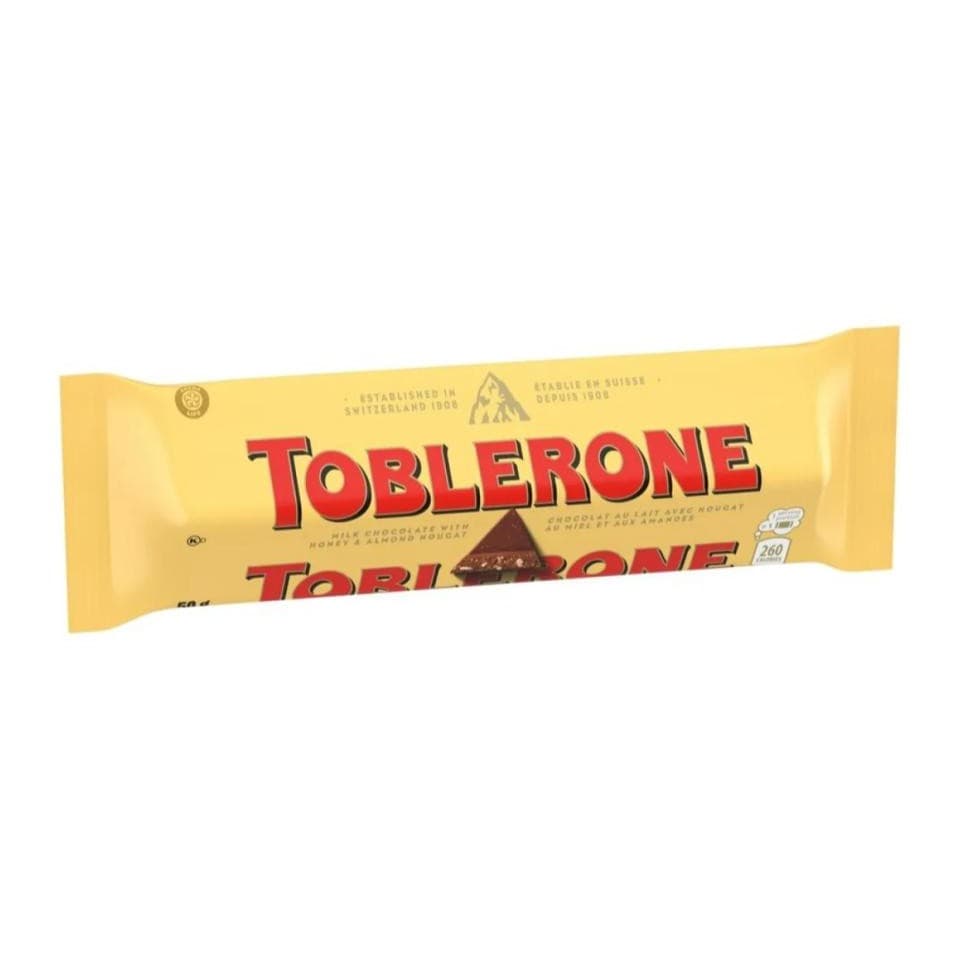 Chocolate Toblerone Nougat de Mel e Amêndoas 50g Importado