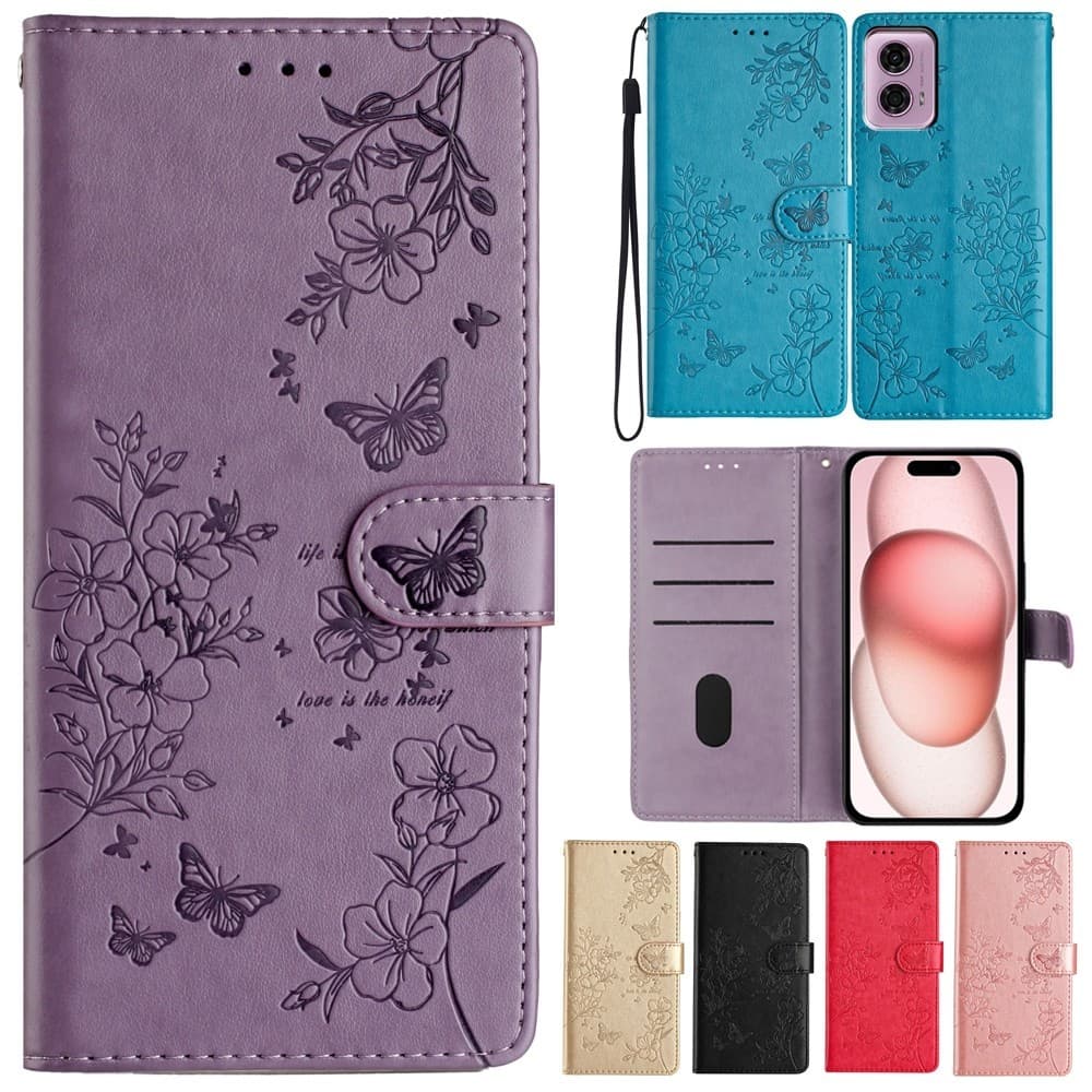 Carteira Em Relevo Flip Caso De Couro Para Samsung Galaxy A06 A16 A26 A36 A56 A05 A05S A15 A25 A35 A55 A14 A24 A34 A54