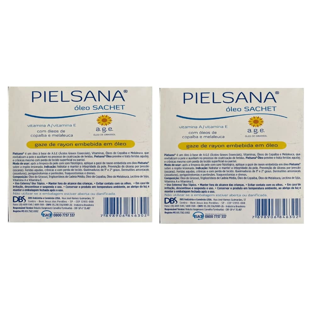 Kit 2x Curativo Rayon Com Age 7,5cm X 7,5 Pielsan Un Dbs
