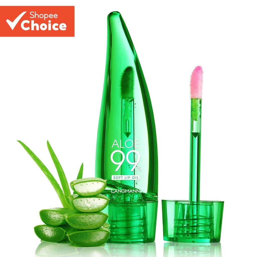 LANGMANNI Aloe Mudança De Cor Óleo Labial Hidratante De Longa Duração Baton Bálsamo Líquido Batom Maquiagem Brilho