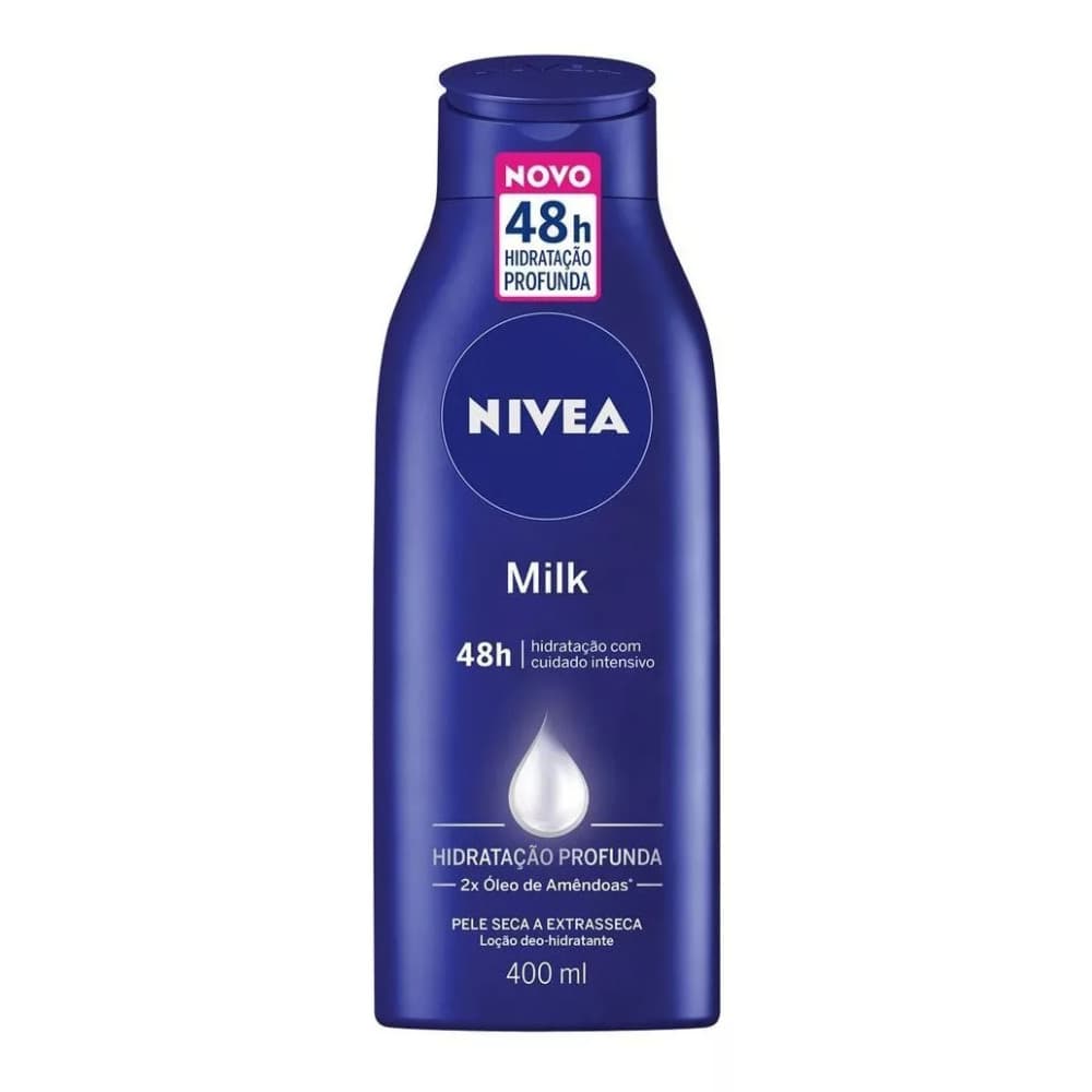 Loção Hidratante Nivea Milk Hidratação Profunda 400ml