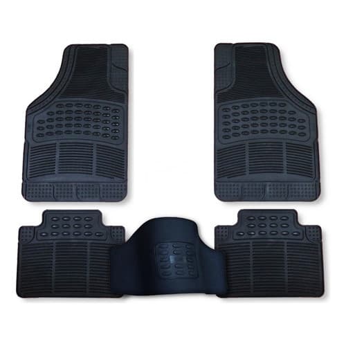 Tapete Automotivo Volkswagen Fox em Pvc Ecológico Grosso com Borda + Tapete do Túnel (Modelo G)