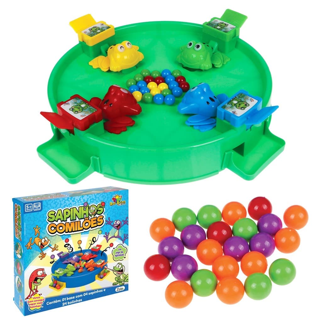 Jogo Infantil Sapinhos Comilões Brinquedo De Mesa Divertido Para Família