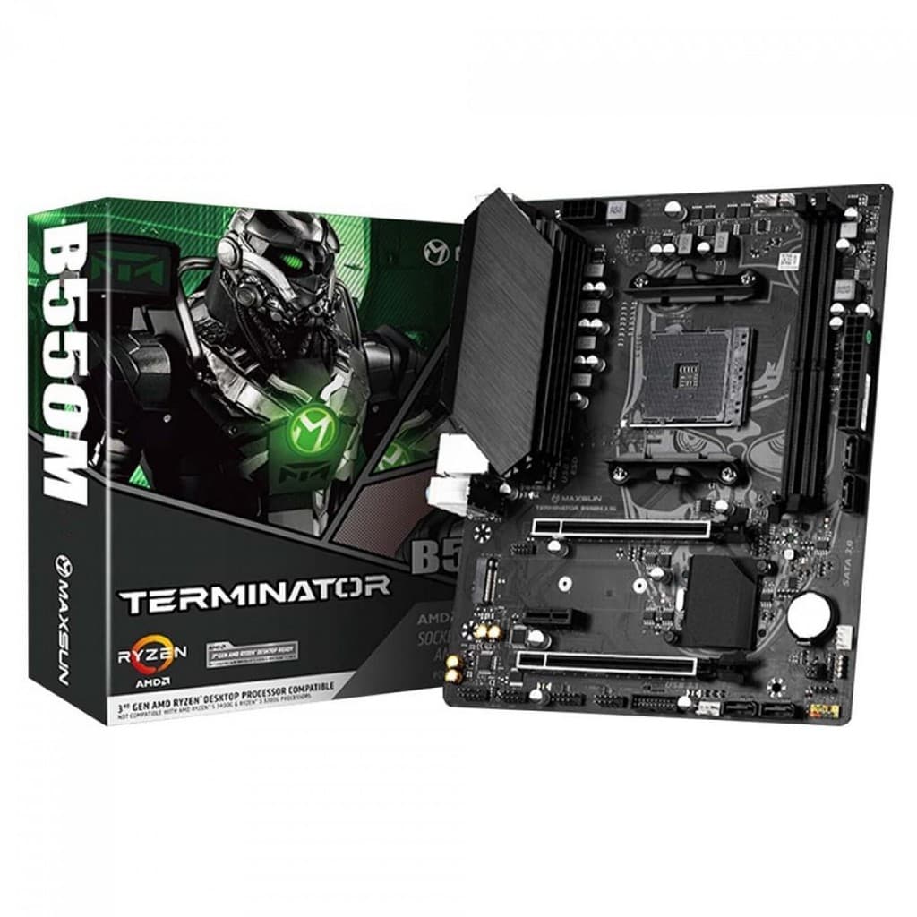 Placa Mãe MAXSUN B550M MS-Terminator, Chipset B550, AMD AM4, mATX, DDR4, MS-Terminator B550M