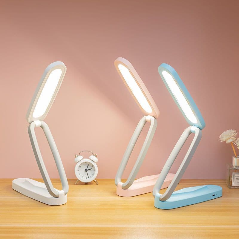 Luminária Abajur de Mesa LED Luz Recarregável Touch Haste Flexível Lâmpada De Estudo Sem Fio