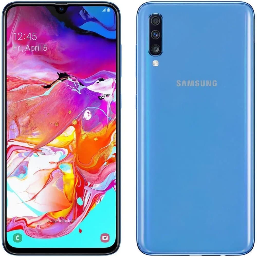 Usado: Samsung A70 128 GB Azul - Bom