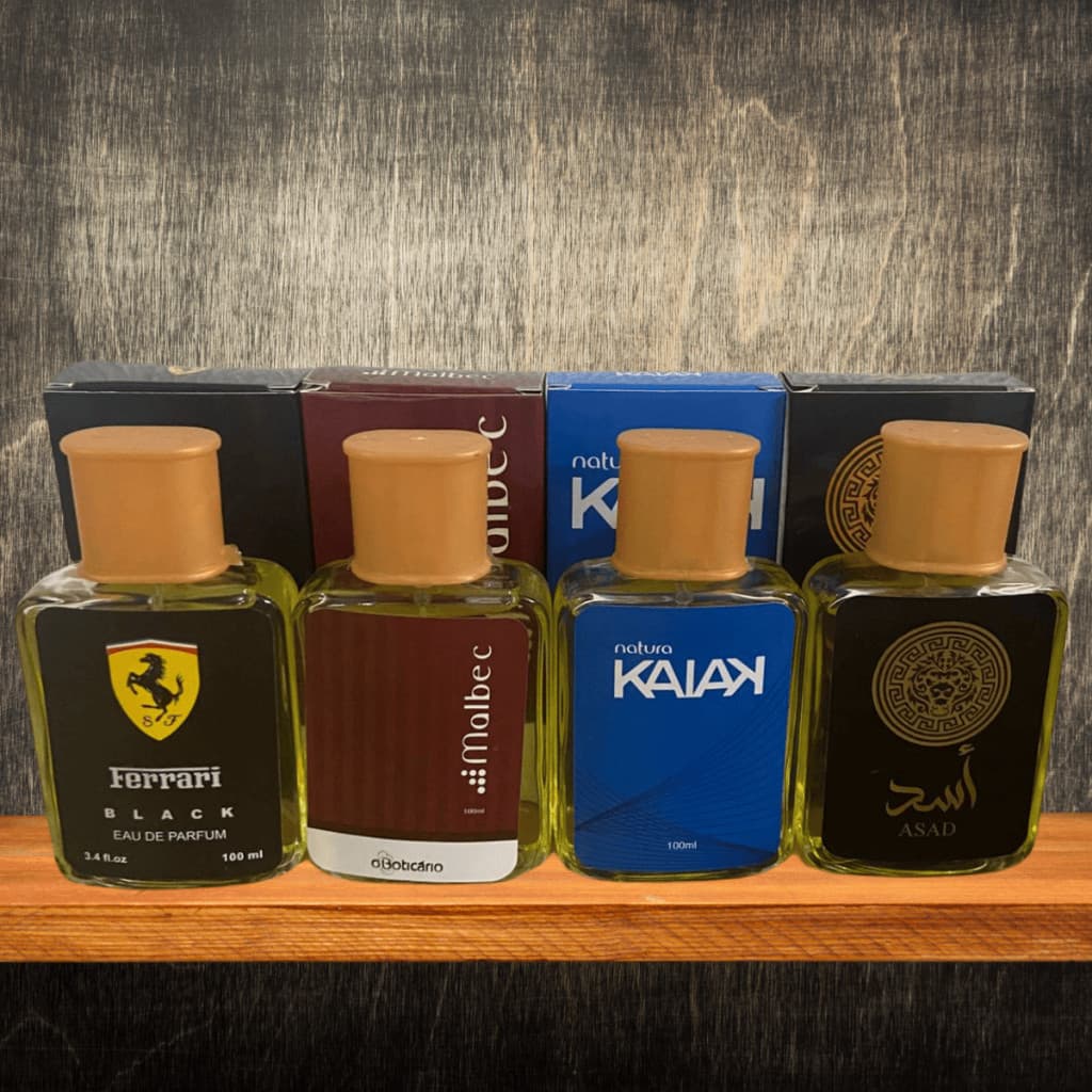 Kit Perfumes Importados Social Casual Masculino Fragrância Duradoura Alta Fixação 100ML