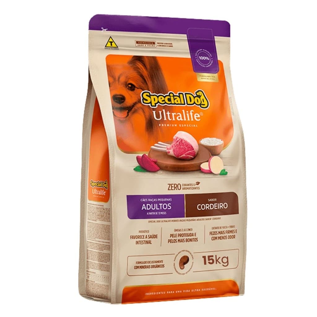 Ração Special Dog Ultralife Raças Pequenas Cordeiro - 15Kg