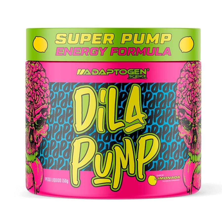 Dila Pump 150g Pré Treino Sem Cafeína Adaptogen Limonada