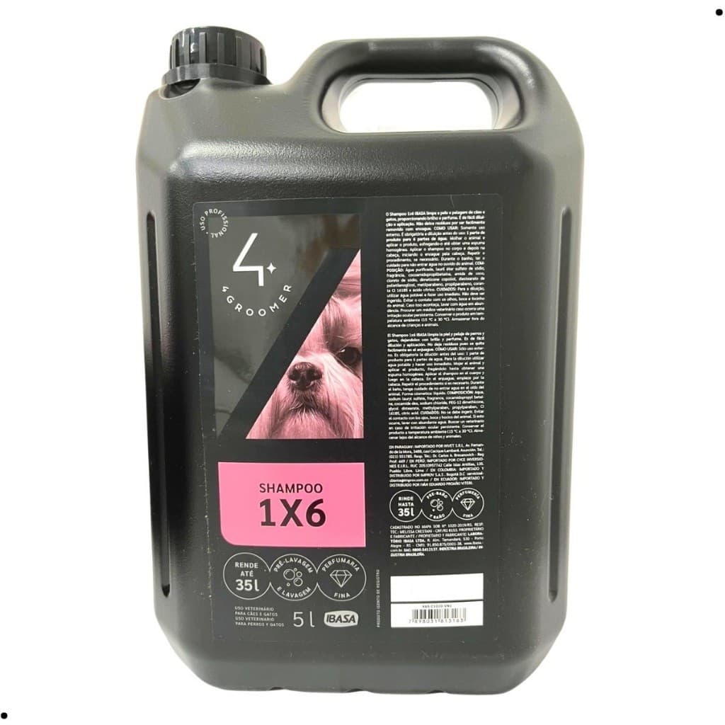 Shampoo 1x6 Ibasa - 5l para pets