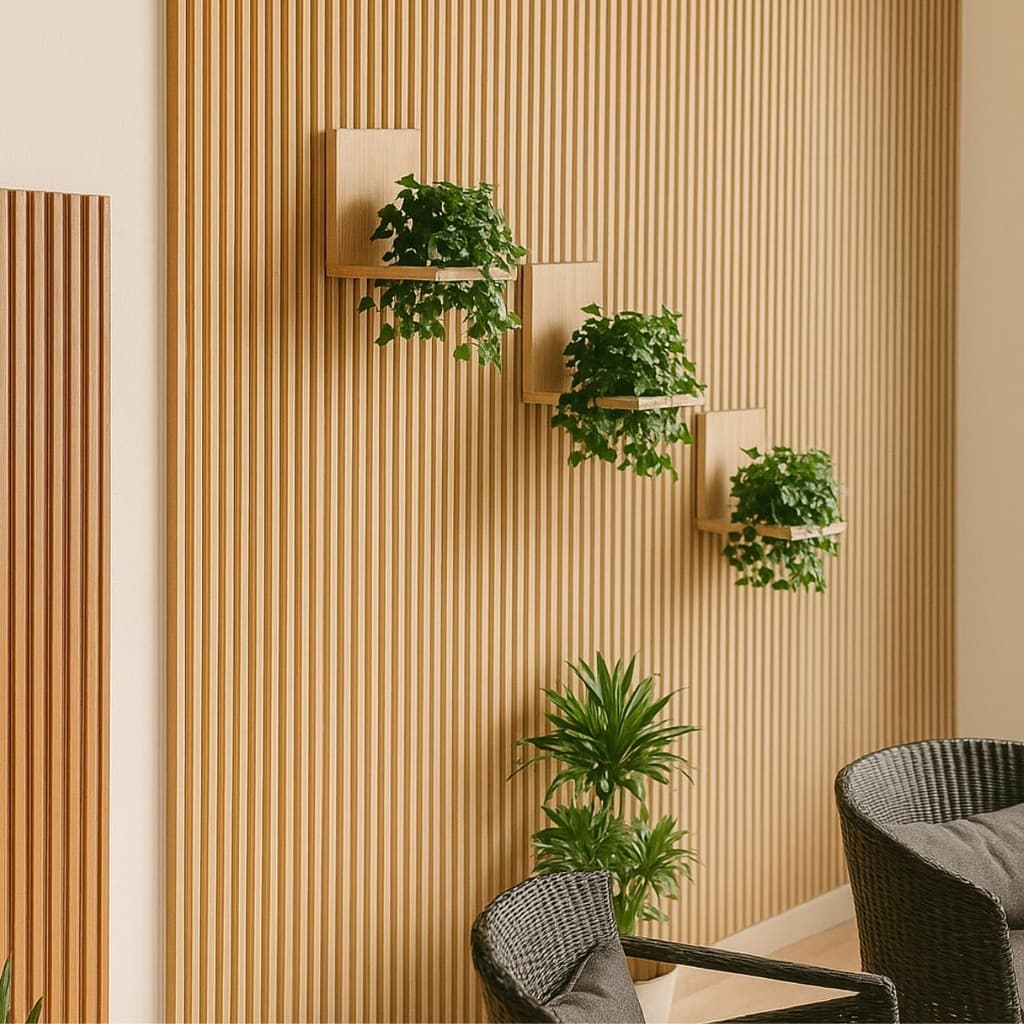 Kit 3 Prateleiras Para Plantas Vaso MDF Decoração Suporte Jardim de Parede