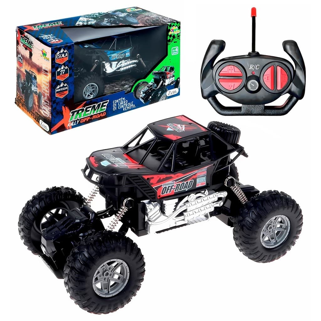 Carrinho De Controle Remoto 4x4 Infantil Brinquedo Recarregável - Art Brink