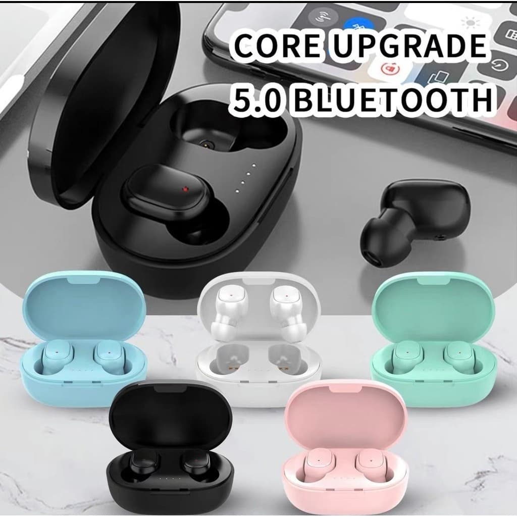 A6S TWS Fone De Ouvido Sem Fio Bluetooth 5.0 Estéreo Macaron Mini Fones Android Ios-Techo Pro