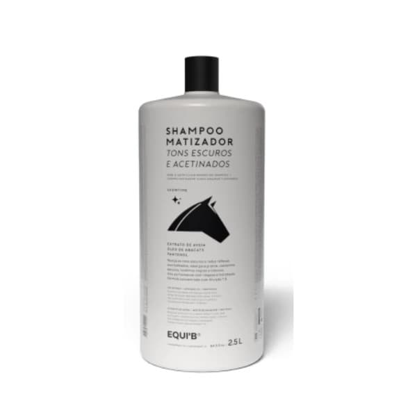 Shampoo Matizador para Cavalos Tons Escuros e Acetinados Equib - 2,5 litros