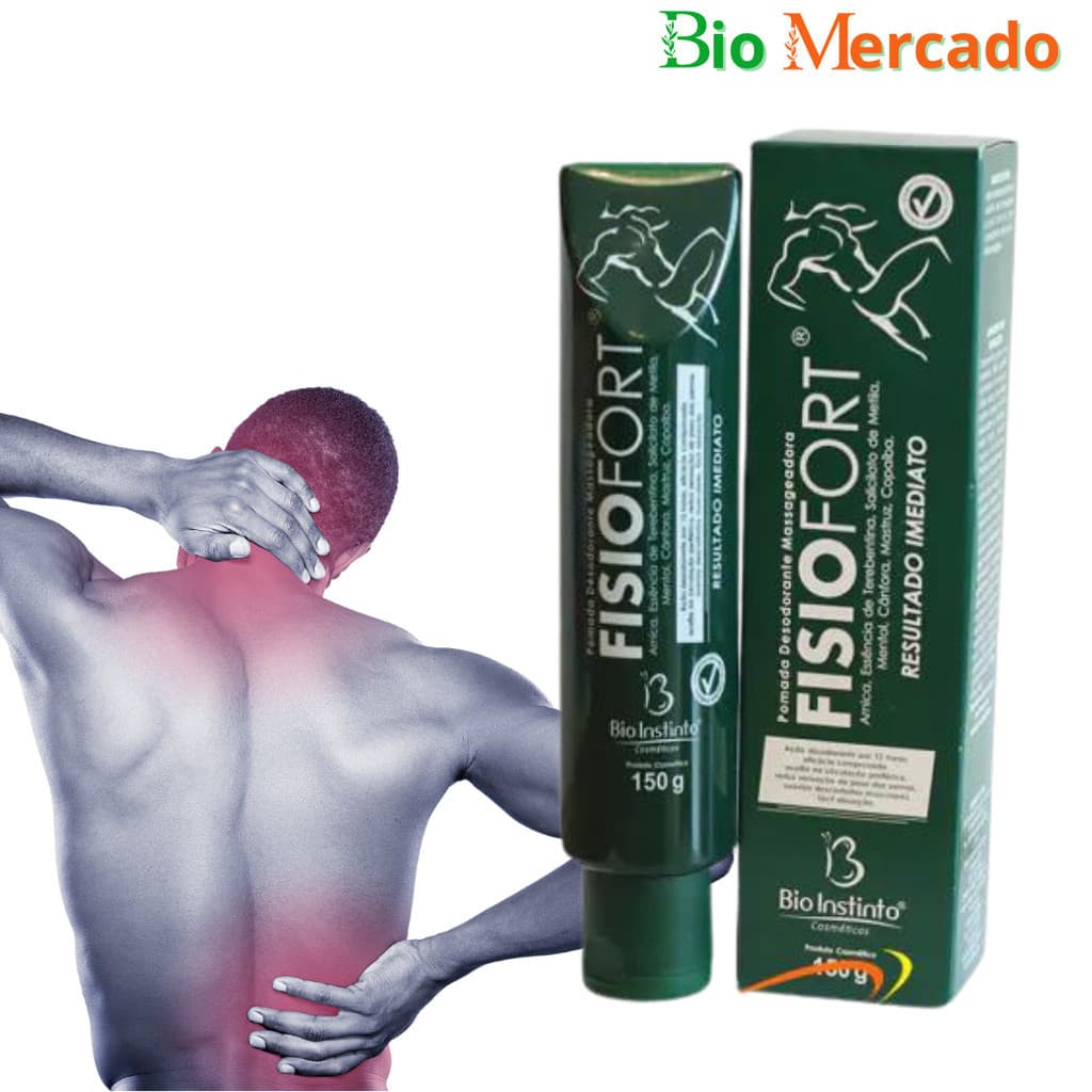 Kit 2 Und Pomada Massageadora Fisiofort Verde Bio Instinto 150g - Original Dores Musculares