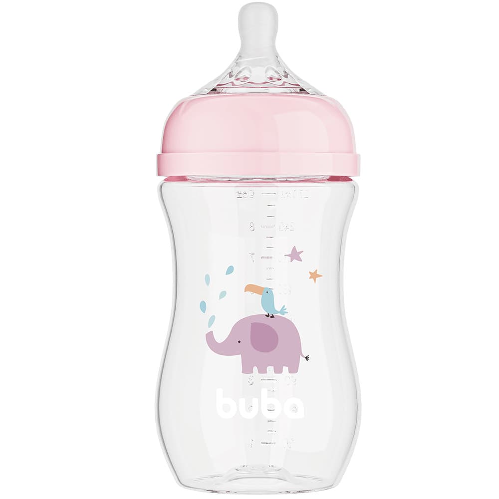 Mamadeira Easy Flow Elefante 270ml Buba 2meses +