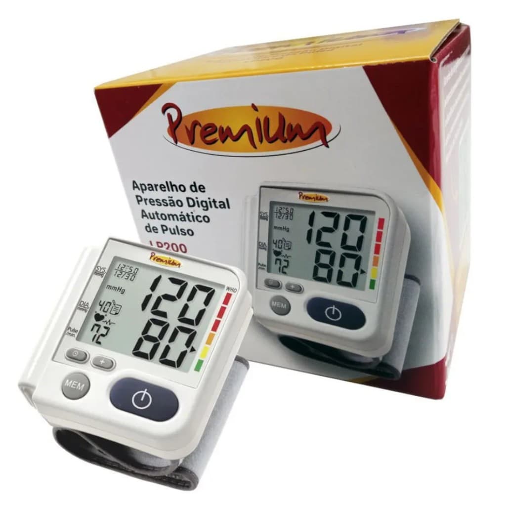Aparelho Medidor De Pressão Arterial Digital Pulso Premium